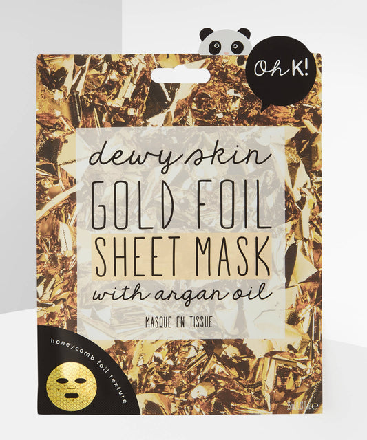 Oh K! Gold Foil Sheet Mask - ScentiMelti Home Fragrance, Beauty & Gifts UK