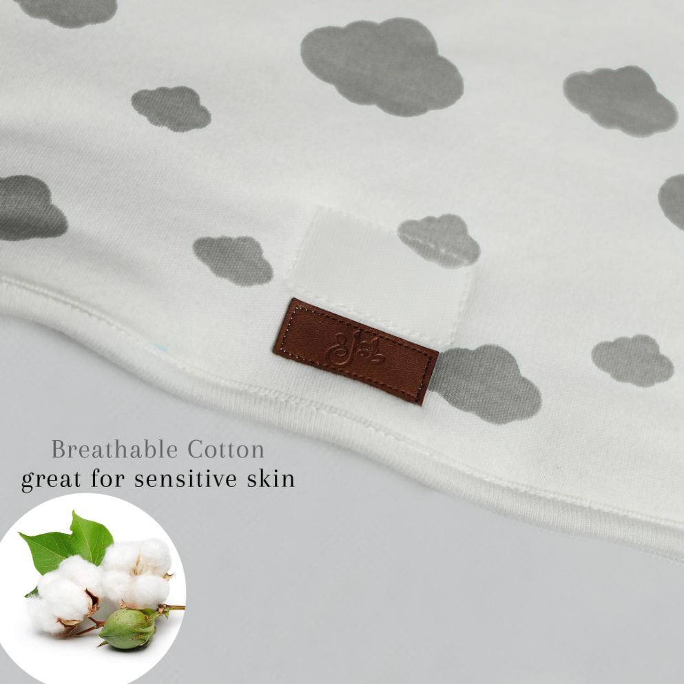 Grey Clouds Baby Sleeping Bag Cotton Passion UK ScentiMelti Wax Melts