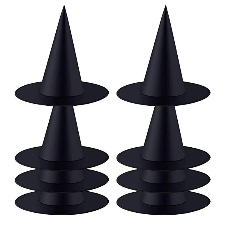 10 Pcs Halloween Black Witch Hat - ScentiMelti Home Fragrance, Beauty & Gifts UK