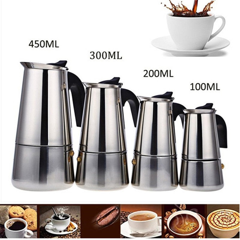 Stainless Steel Espresso & Latte Coffee Pot Wolfy`s Bar ScentiMelti Wax Melts