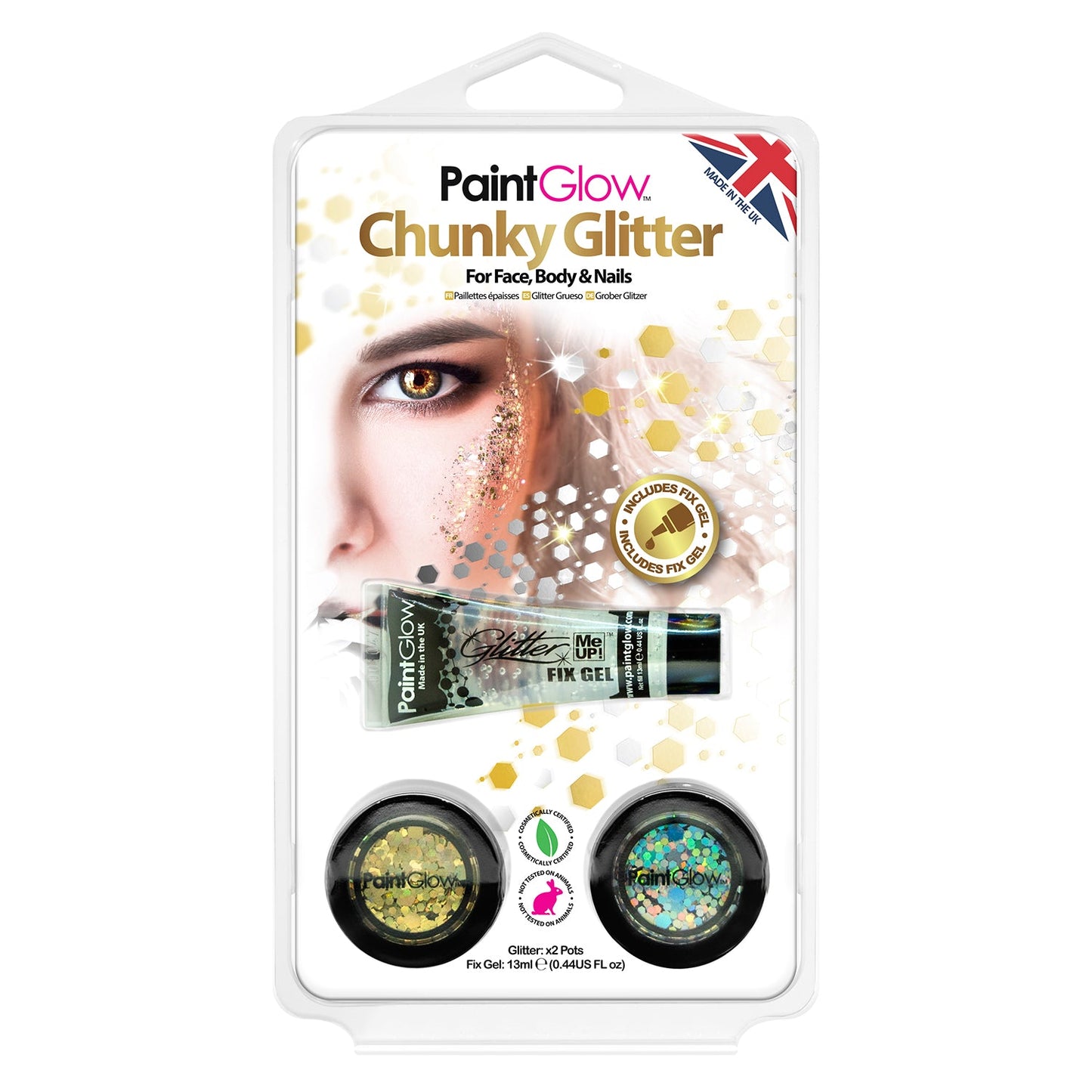 PaintGlow Chunky Loose Glitter for Face, Body and Hair - ScentiMelti Home Fragrance, Beauty & Gifts UK