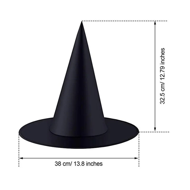 10 Pcs Halloween Black Witch Hat - ScentiMelti Home Fragrance, Beauty & Gifts UK