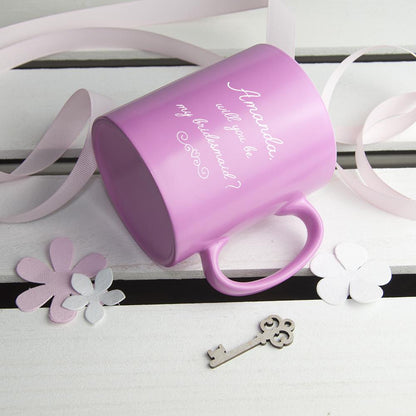 Help Me Personalised Bridesmaid Proposal Mug Sweetlea Gifts Ltd ScentiMelti Wax Melts