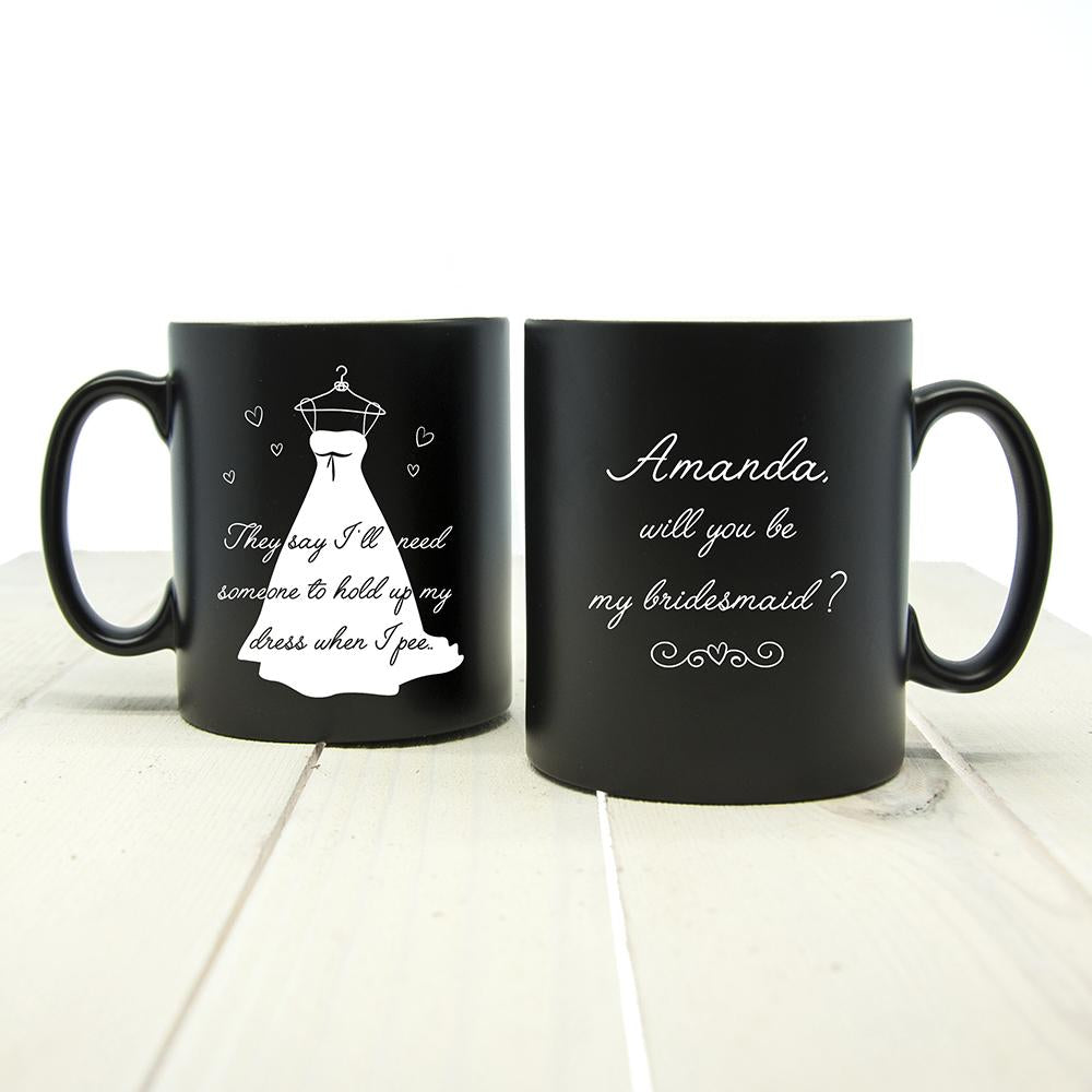 Help Me Personalised Bridesmaid Proposal Mug Sweetlea Gifts Ltd ScentiMelti Wax Melts