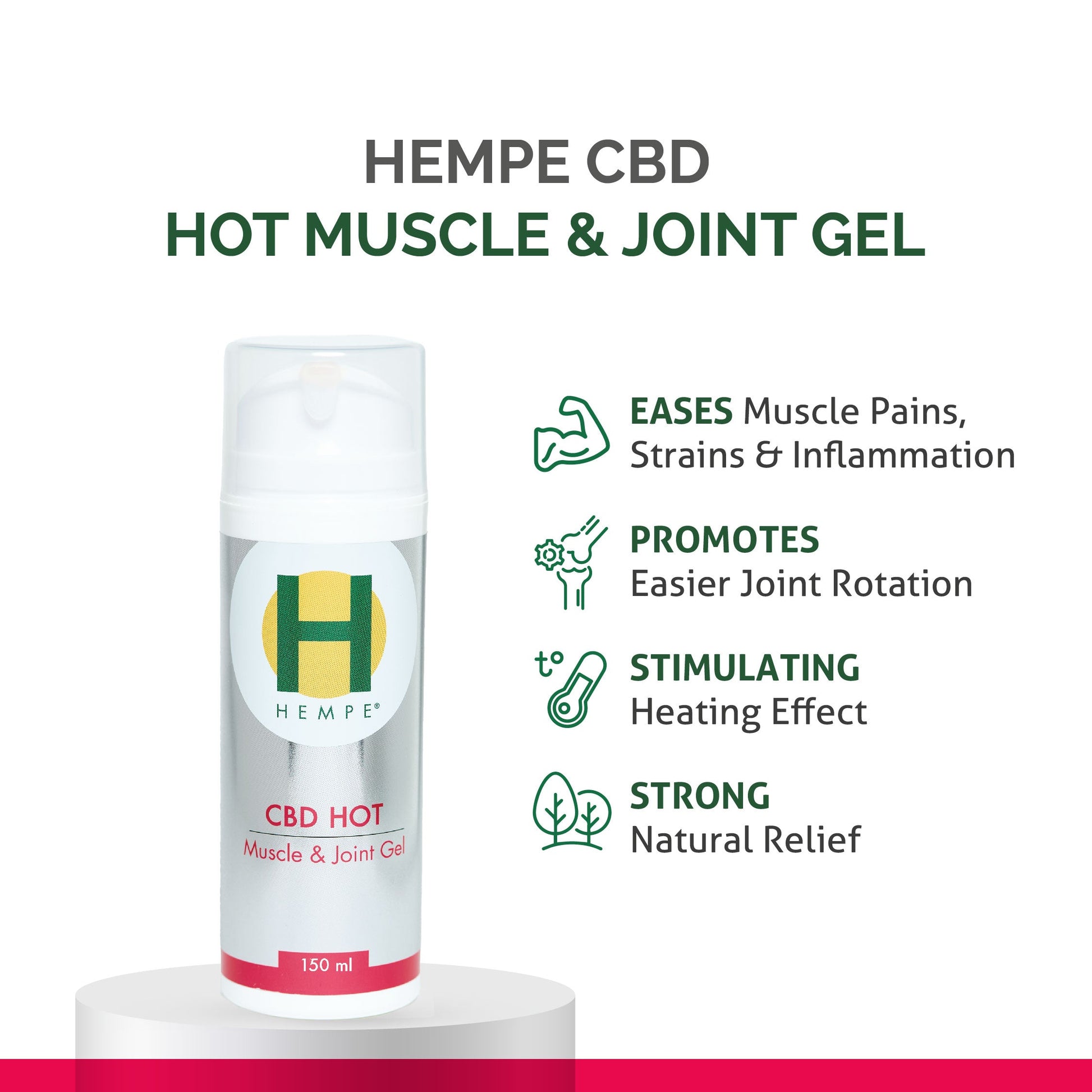 HEMPE Hot Muscle & Joint Gel 150ml HEMPE ScentiMelti Wax Melts