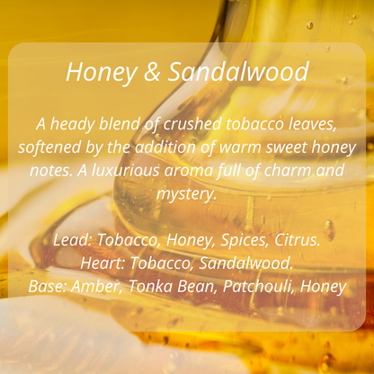 Honey & Sandalwood Scented Candle - ScentiMelti Home Fragrance, Beauty & Gifts UK