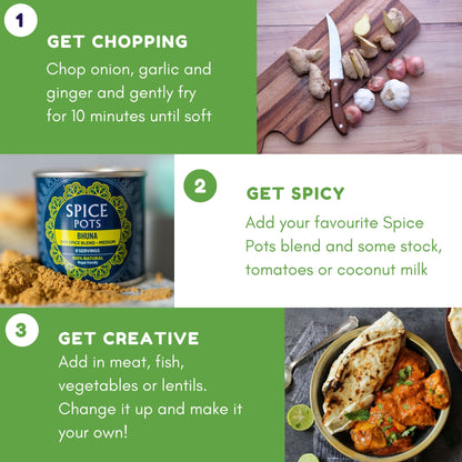 Curry Spice Kit with Easy Curry Recipes | Spice Pots - ScentiMelti  Curry Spice Kit with Easy Curry Recipes | Spice Pots