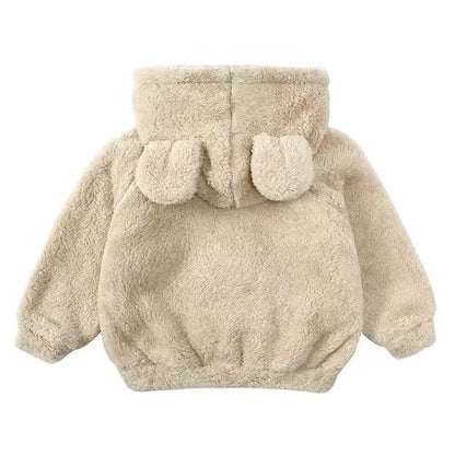 Kids Winter Teddy Bear Jacket with Ears | 6 Months - 7 Years