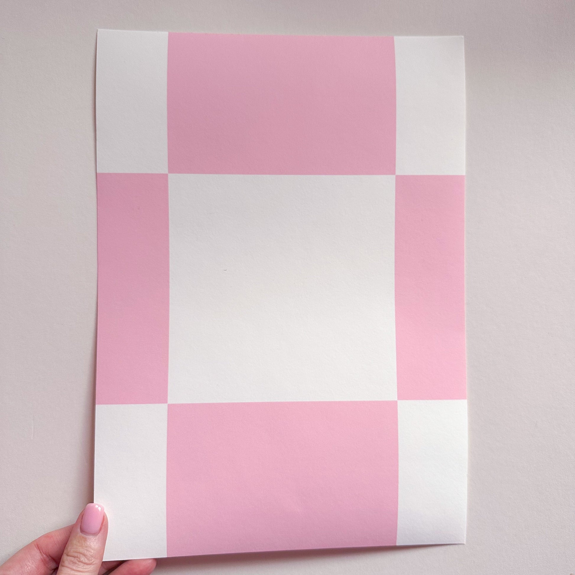 ‘Checkmate’ Checkered Wallpaper in Pink Candy - ScentiMelti Home Fragrance, Beauty & Gifts UK