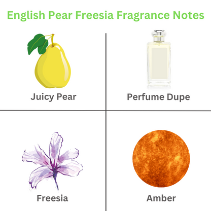 ENGLISH PEAR FREESIA JM | Scented Simmering Salt Granules - ScentiMelti Home Fragrance, Beauty & Gifts UK