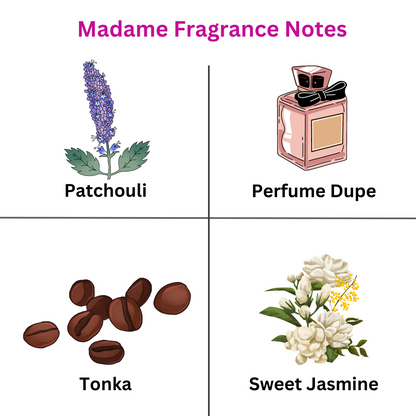 MADAME Perfume Inspired Luxury Scented Upholstery Carpet Freshener 250g - ScentiMelti Home Fragrance, Beauty & Gifts UK