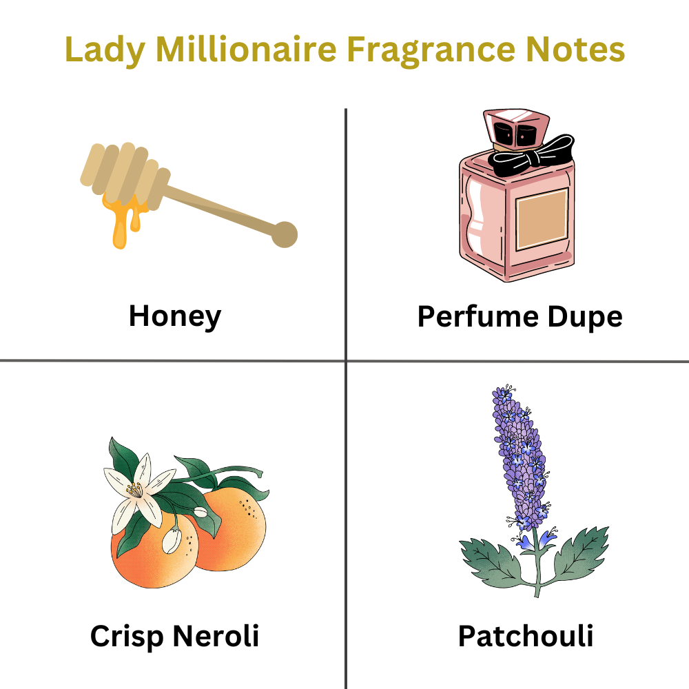 LADY MILLION Perfume Fragrance Inspired Luxury Scented Upholstery Carpet Freshener 250g - ScentiMelti Home Fragrance, Beauty & Gifts UK