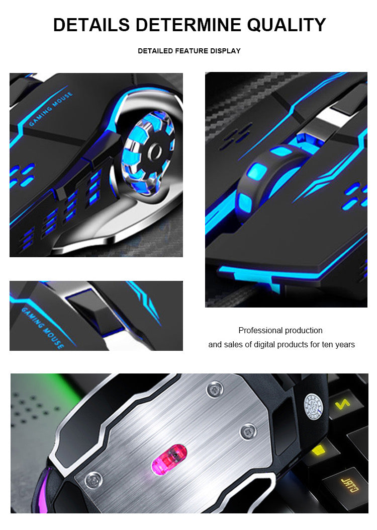 Comfortable Ergonomic 6 Level DPI RGB Gaming Mouse Wheel Design Mechanical like look - ScentiMelti Home Fragrance, Beauty & Gifts UK