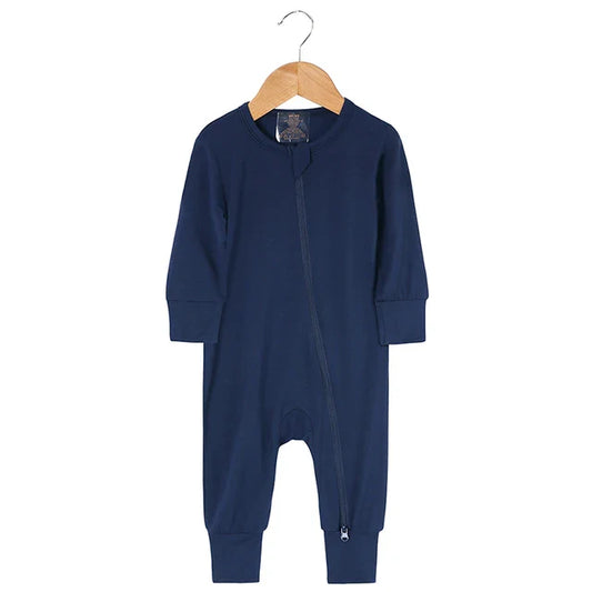 Navy Bamboo Super Soft Zipped Sleepsuits Flossie & George ScentiMelti Wax Melts