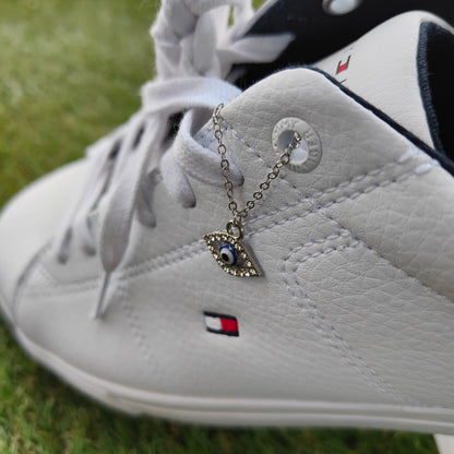 Evil Eye Zircon Dangle Shoe Lace Charm Sneaker Accessories Skate Charm - ScentiMelti Home Fragrance, Beauty & Gifts UK