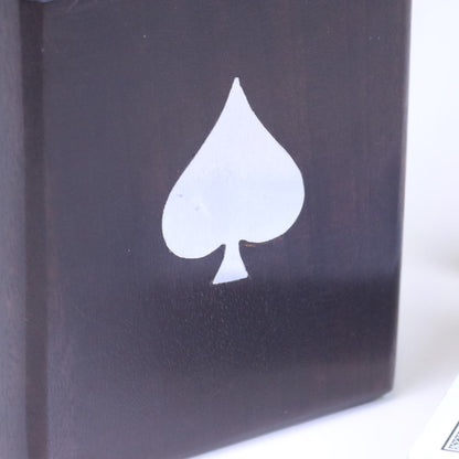 Harra Black Wood Playing Card Box - ScentiMelti Home Fragrance, Beauty & Gifts UK