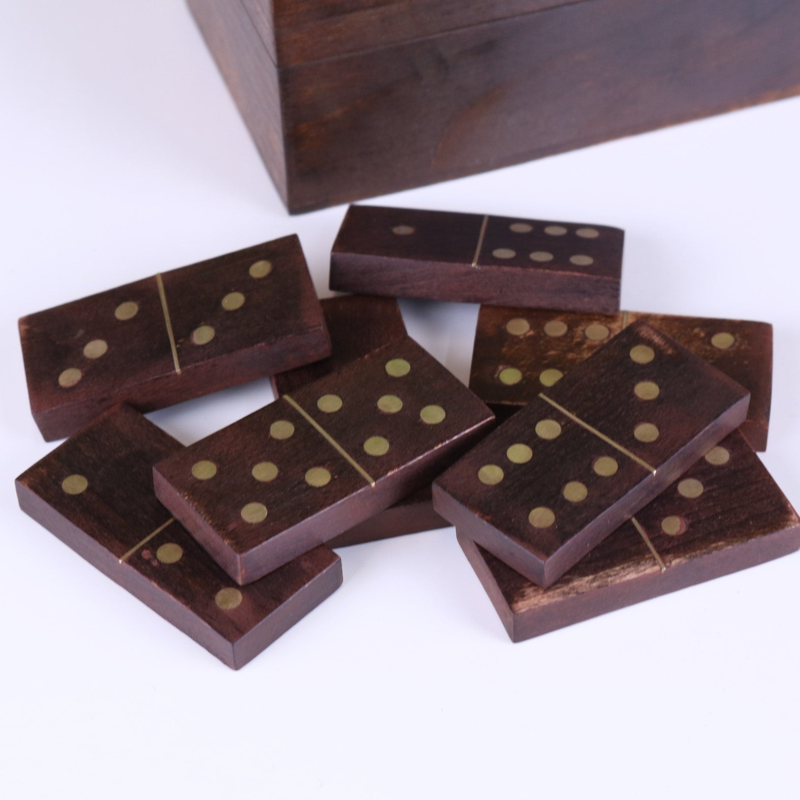 Mera Wooden Domino Set with Storage Box - ScentiMelti Home Fragrance, Beauty & Gifts UK