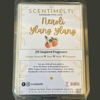 Neroli Ylang Ylang JM Inspired Heart Clamshell Wax Melts - ScentiMelti  Neroli Ylang Ylang JM Inspired Heart Clamshell Wax Melts