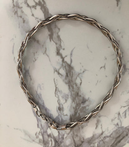 Silver Braided Bangles - ScentiMelti Home Fragrance, Beauty & Gifts UK