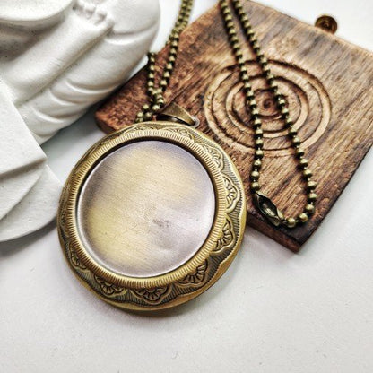 Personalized Photo Album Locket, Personalized Necklace Jewelry, Miss You gift, Vintage Personal Photo Pendant, Gifts for Mom, Picture Locket - ScentiMelti Home Fragrance, Beauty & Gifts UK