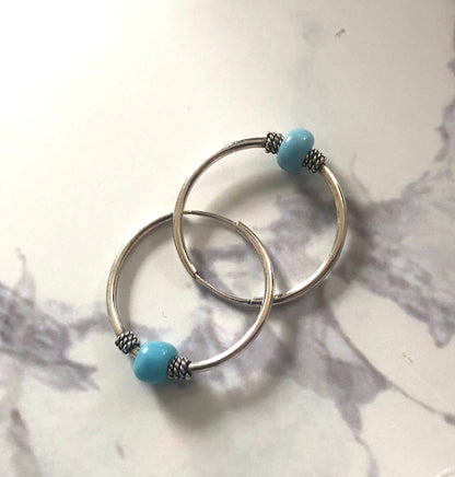 Minimalist hoops with beads Essyn London ScentiMelti Wax Melts