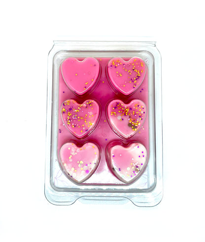 Birthday Cake Heart Clamshell Wax Melts - ScentiMelti  Birthday Cake Heart Clamshell Wax Melts