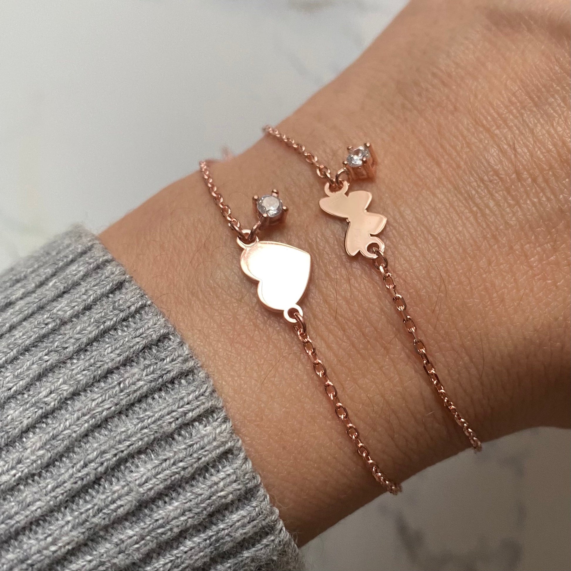 Dainty bracelet with tiny heart - ScentiMelti Home Fragrance, Beauty & Gifts UK