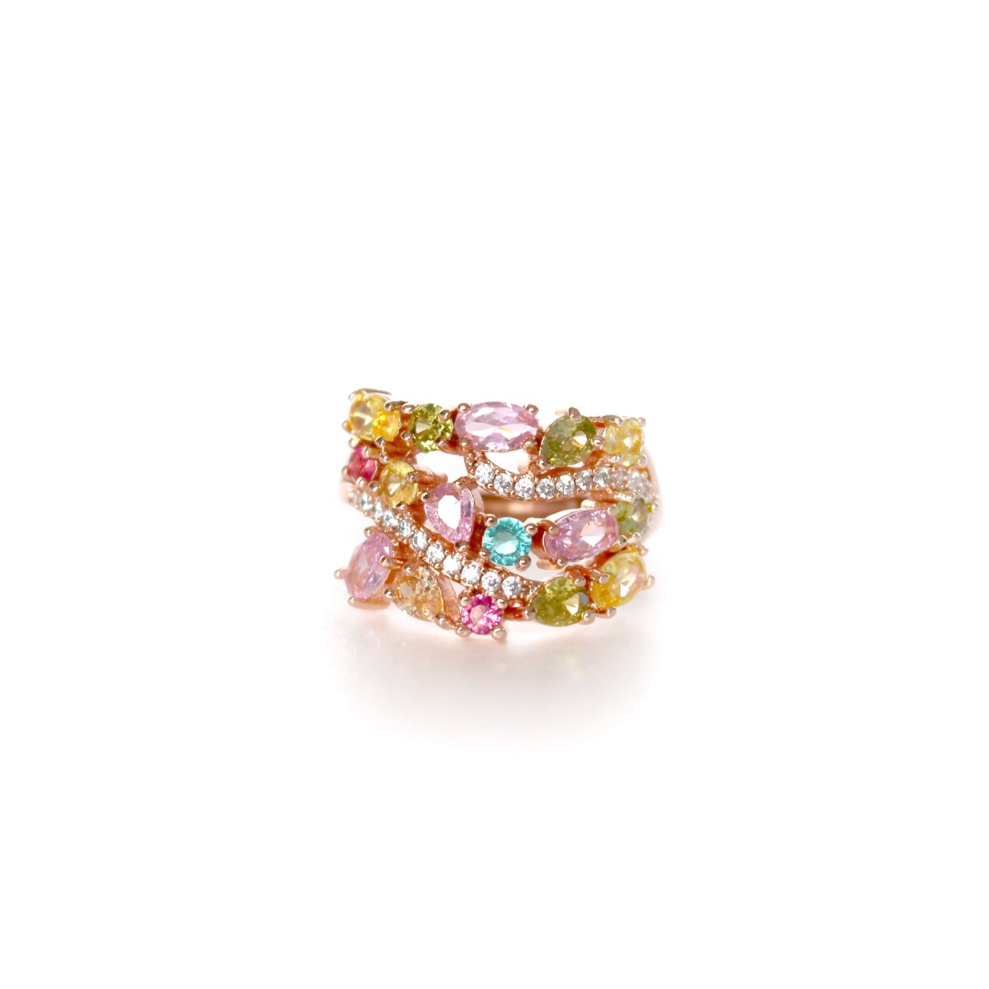 Catriona Multi Jewel Statement Ring - ScentiMelti Home Fragrance, Beauty & Gifts UK