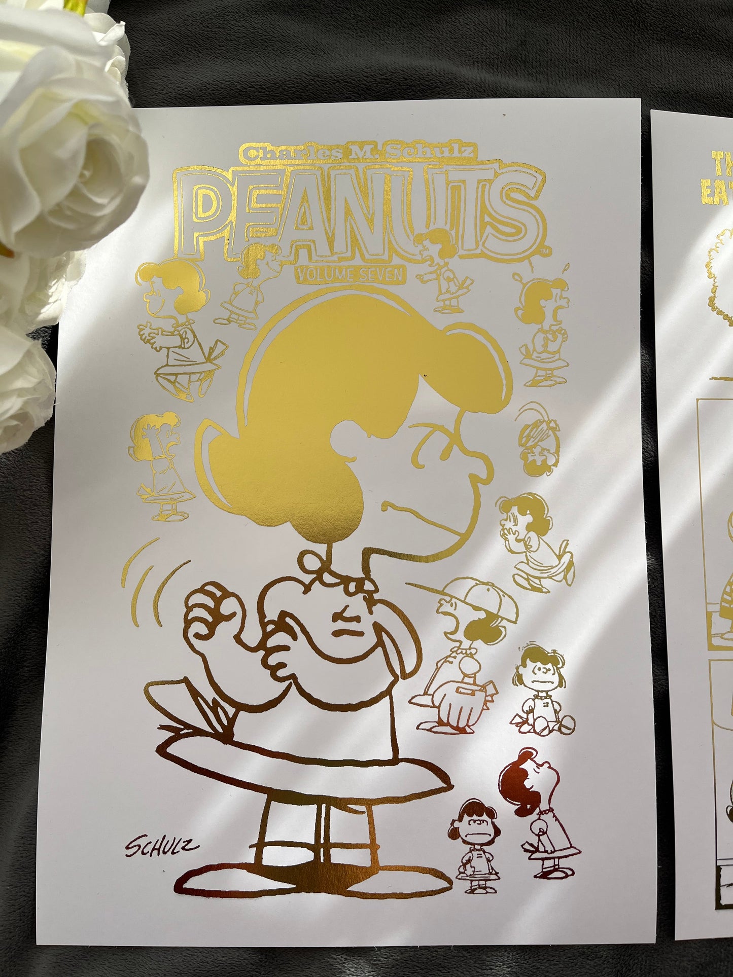 Peanuts Comic Cover & Comic Strip Foil Print, Lucy Van Pelt Billies Inks ScentiMelti Wax Melts