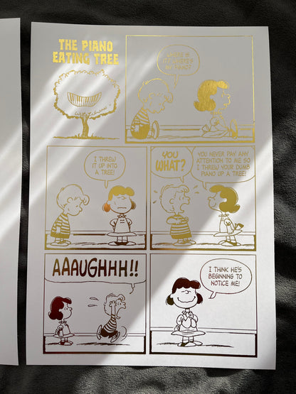 Peanuts Comic Cover & Comic Strip Foil Print, Lucy Van Pelt Billies Inks ScentiMelti Wax Melts