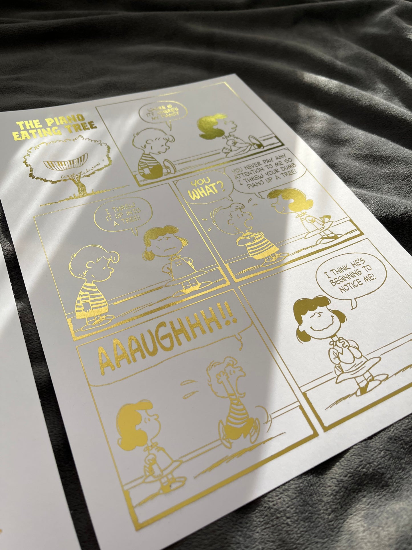 Peanuts Comic Cover & Comic Strip Foil Print, Lucy Van Pelt Billies Inks ScentiMelti Wax Melts