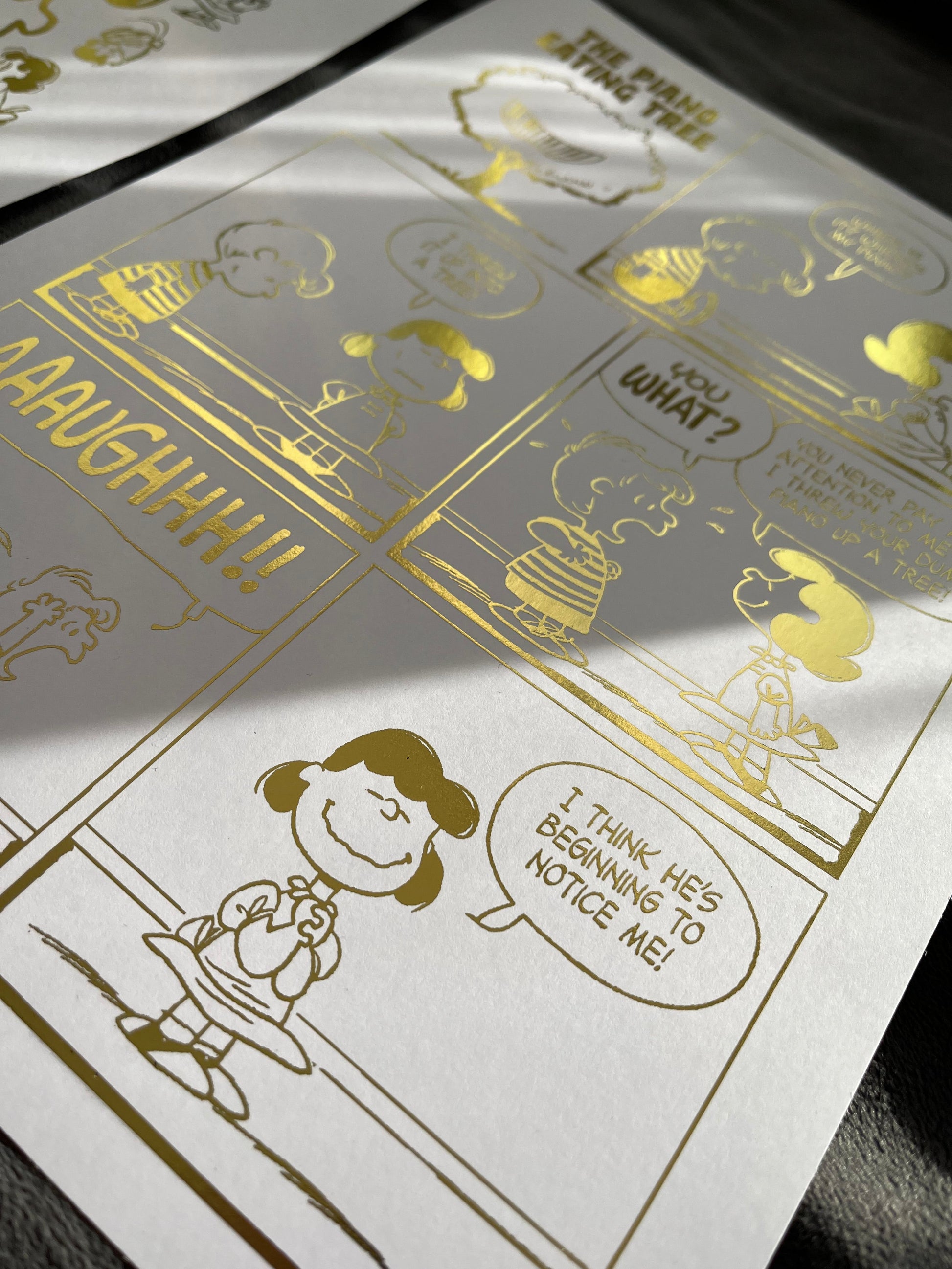 Peanuts Comic Cover & Comic Strip Foil Print, Lucy Van Pelt Billies Inks ScentiMelti Wax Melts