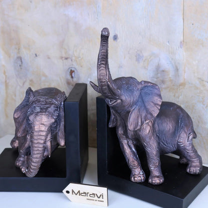 Laloor Elephant Bookends - ScentiMelti Home Fragrance, Beauty & Gifts UK