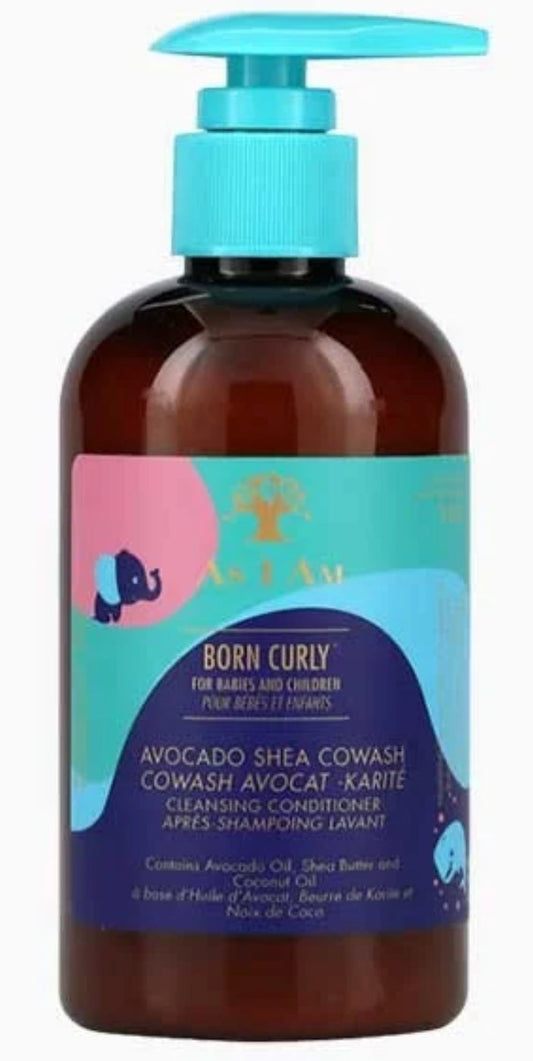 AS I AM - BORN CURLY AVOCADO SHEA CO-WASH CLEANSING CONDITIONER - 8OZ - ScentiMelti Home Fragrance, Beauty & Gifts UK