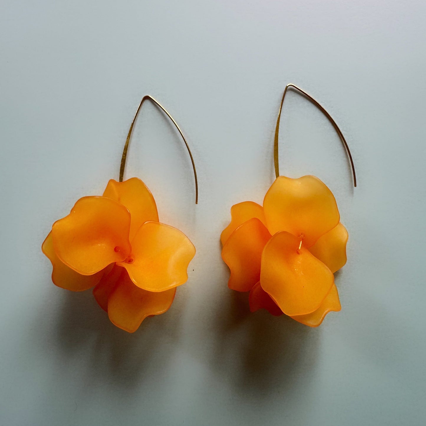 Margot Statement Orange Petal Earrings - ScentiMelti Home Fragrance, Beauty & Gifts UK