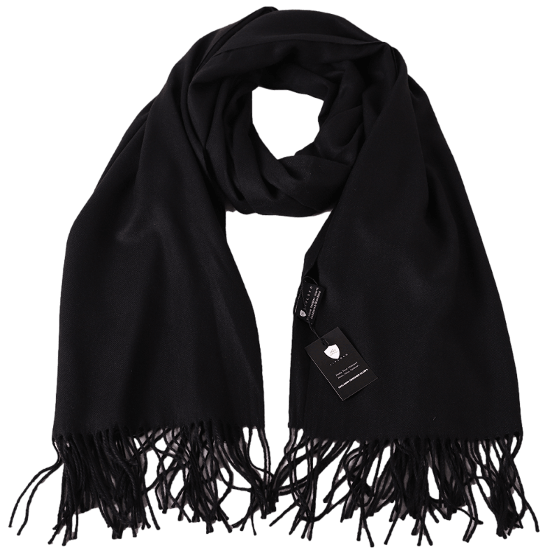 Classic Black Pashmina Shawl - ScentiMelti Home Fragrance, Beauty & Gifts UK