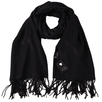 Classic Black Pashmina Shawl - ScentiMelti Home Fragrance, Beauty & Gifts UK