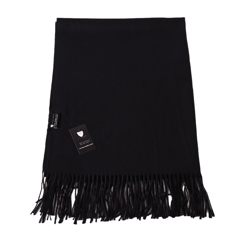 Classic Black Pashmina Shawl - ScentiMelti Home Fragrance, Beauty & Gifts UK