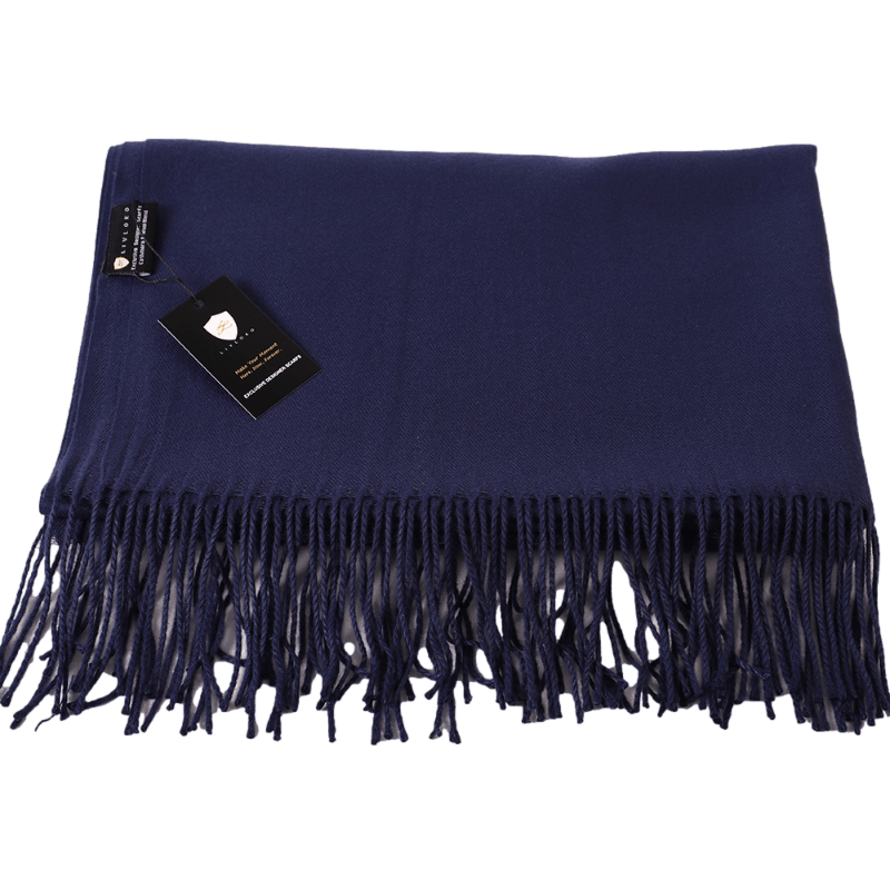 Navy Pashmina Shawl Wrap Scarf - ScentiMelti Home Fragrance, Beauty & Gifts UK