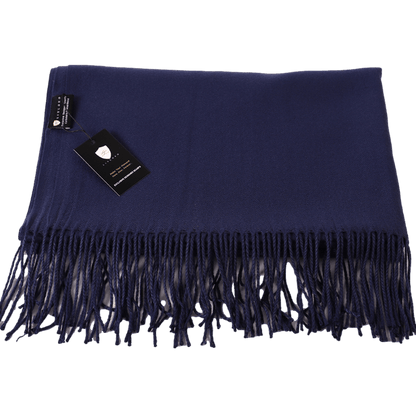 Navy Pashmina Shawl Wrap Scarf - ScentiMelti Home Fragrance, Beauty & Gifts UK