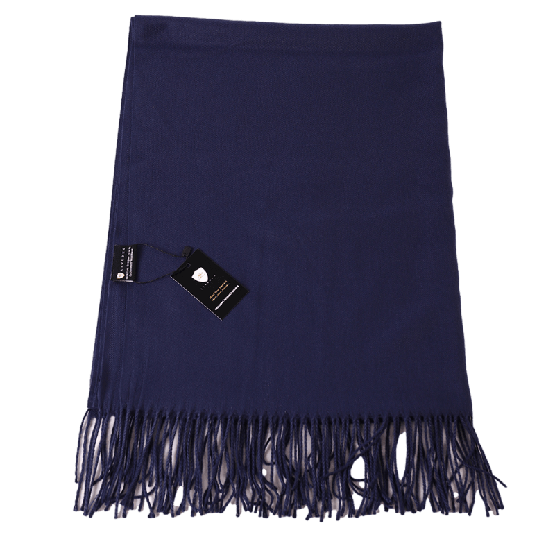 Navy Pashmina Shawl Wrap Scarf - ScentiMelti Home Fragrance, Beauty & Gifts UK