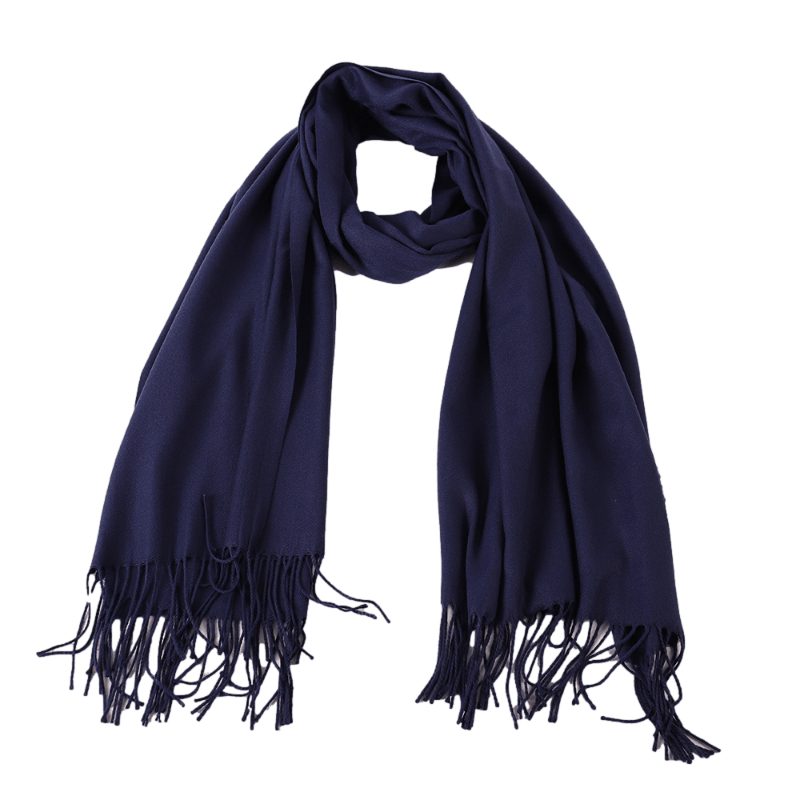 Navy Pashmina Shawl Wrap Scarf - ScentiMelti Home Fragrance, Beauty & Gifts UK