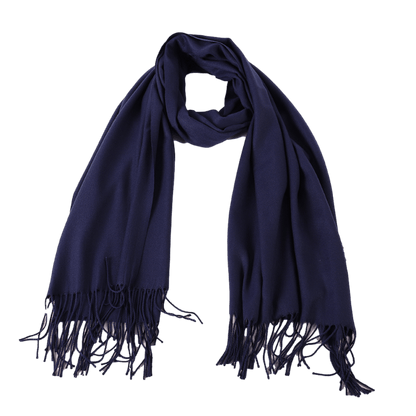 Navy Pashmina Shawl Wrap Scarf - ScentiMelti Home Fragrance, Beauty & Gifts UK