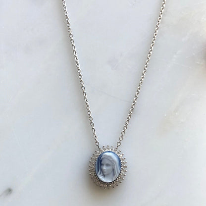 MOTHER MARY CAMEO NECKLACE - ScentiMelti Home Fragrance, Beauty & Gifts UK