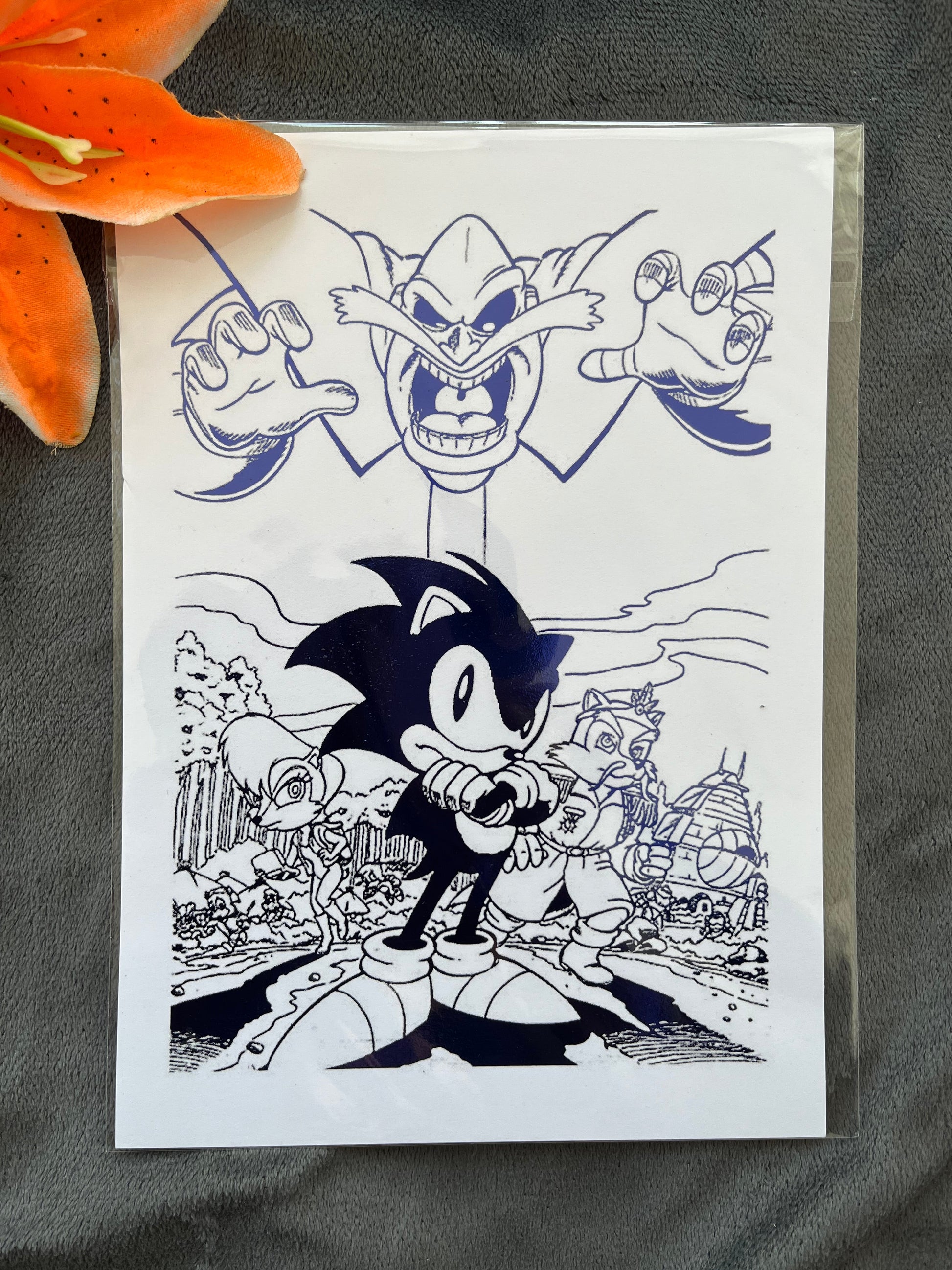 Sonic The Hedgehog Foil Print Billies Inks ScentiMelti Wax Melts