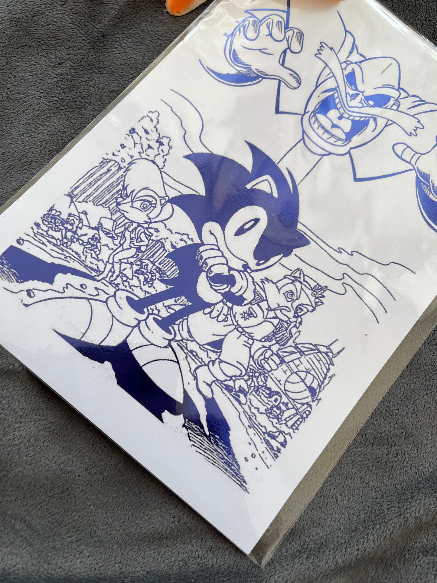 Sonic The Hedgehog Foil Print Billies Inks ScentiMelti Wax Melts