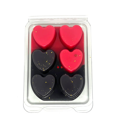 Black Cherry Heart Clamshell Wax Melts - ScentiMelti  Black Cherry Heart Clamshell Wax Melts