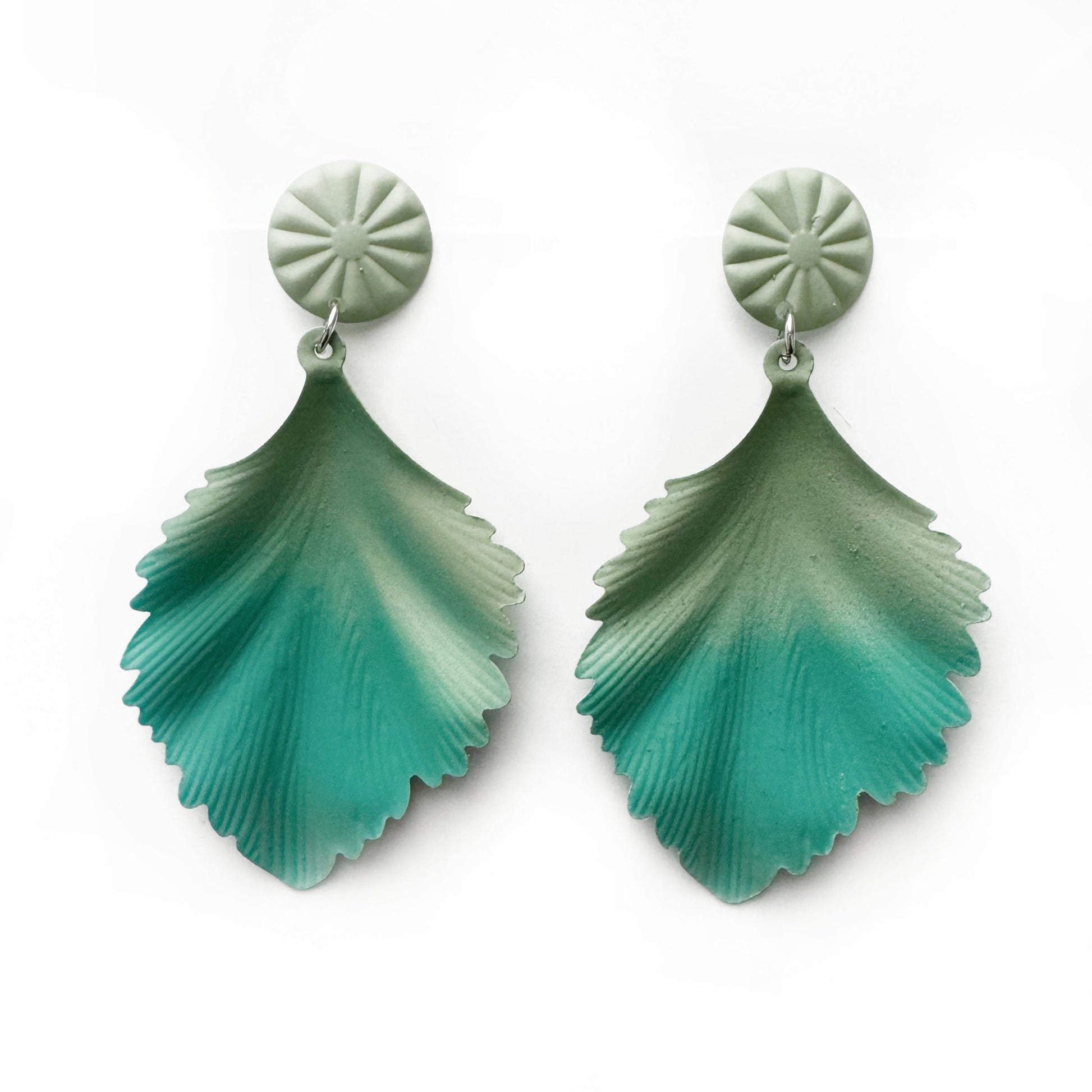 Raya Large Statement Leaf Earrings LUXE TONES ScentiMelti Wax Melts