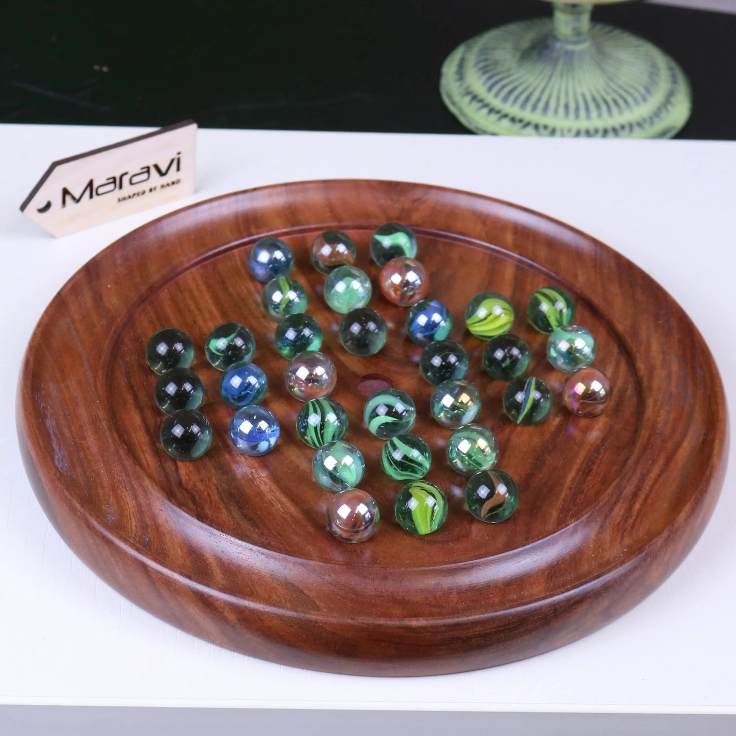 Jajur Wooden Solitaire Game - ScentiMelti Home Fragrance, Beauty & Gifts UK