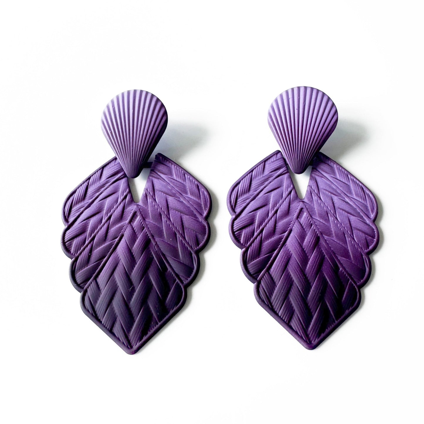 Mireya Purple Ombre Statement Earrings LUXE TONES ScentiMelti Wax Melts